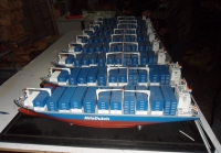 custom made model of Nile Dutch container ship